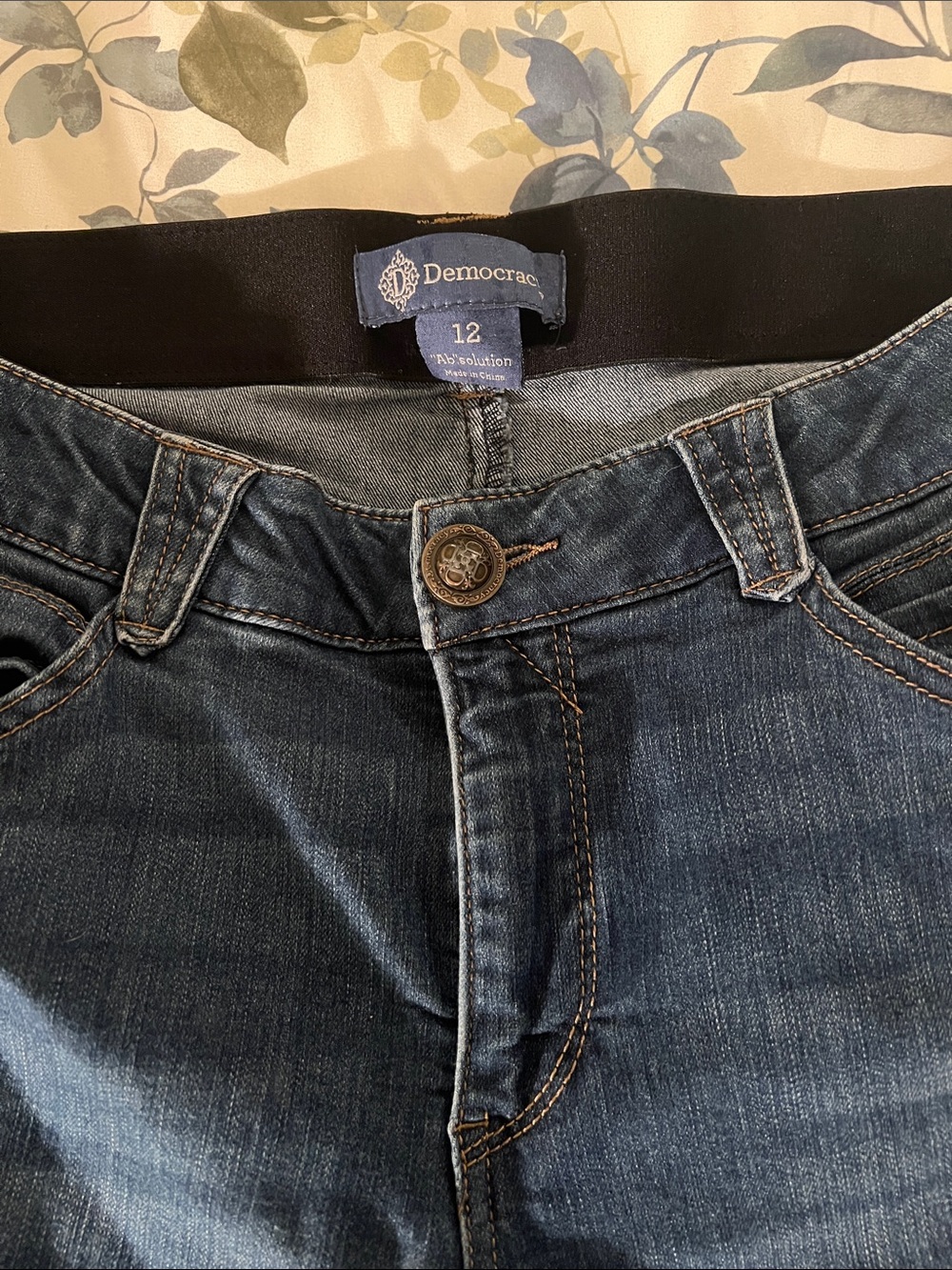 Democracy Women’s “Ab”solution Dark Blue Stretch Jeans
